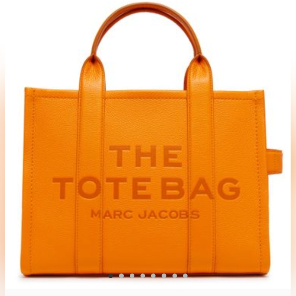 HOLD FOR SERENA TRADE Tote Bag Marc Jacobs Tangerine Orange Leather Medium